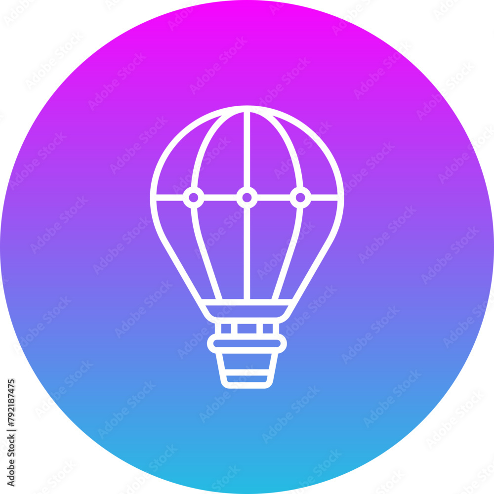 Fototapeta premium Hot Air Balloon Icon