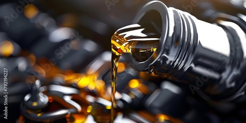 Pouring Changing Car Engine Oil Detailed and High-Quality Guide photo