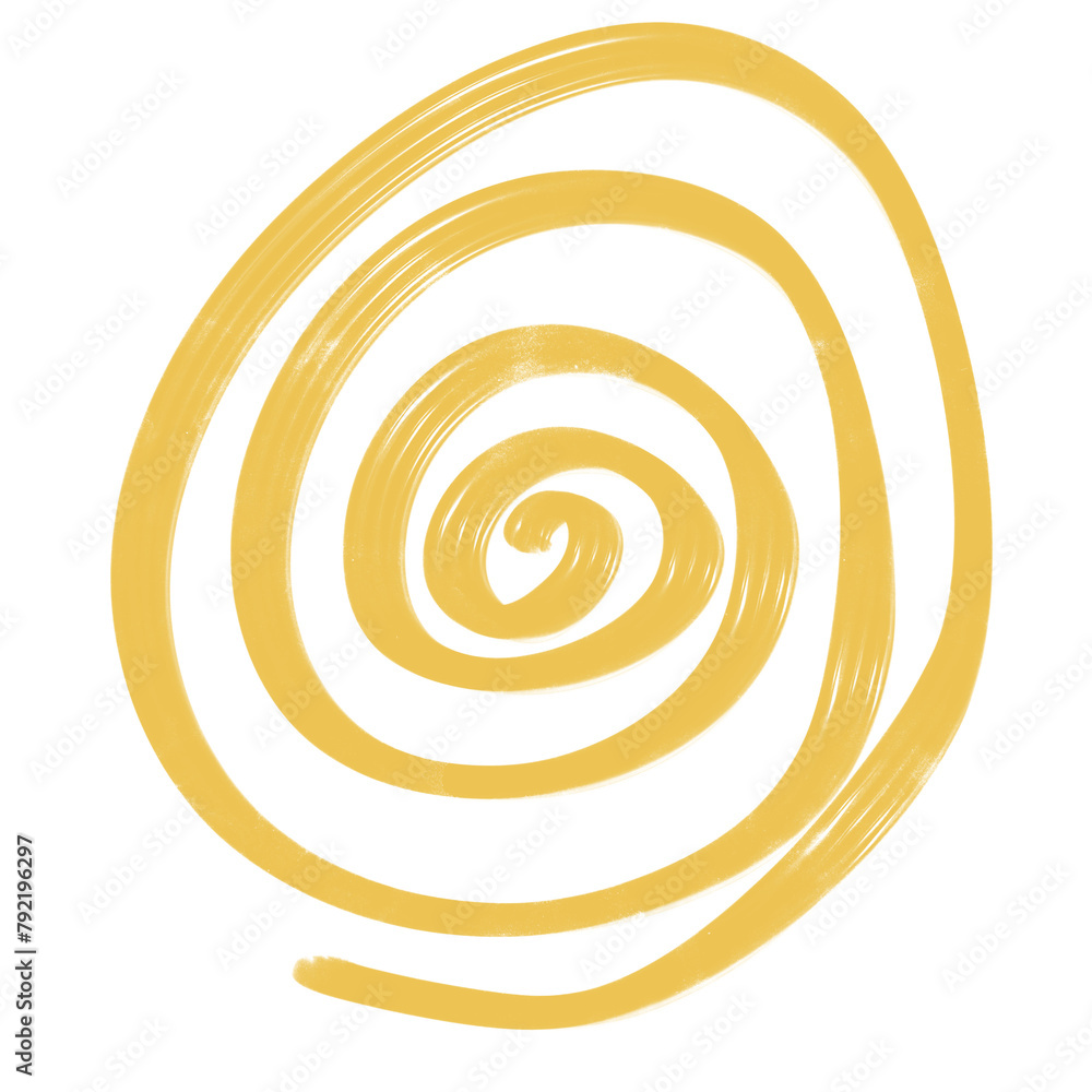 Abstracts Spiral Doodle Decoration Abstracts Spiral Doodle Decoration