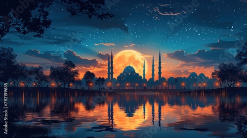 Ramadan Mubarak Social Media Banner photo