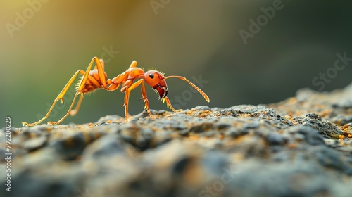 photo of single beautiful ant in nature © flora and fauna