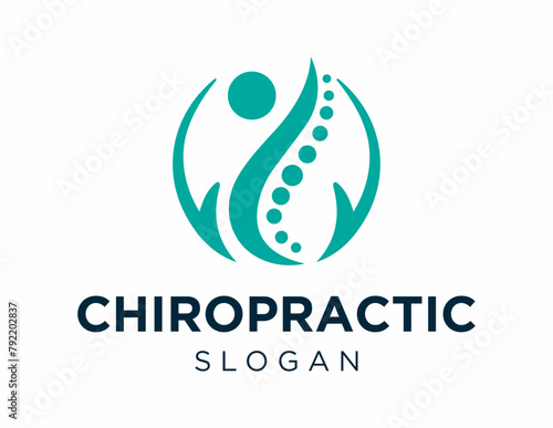 Quadro su tela Logo about Chiropractic created using the CorelDraw application