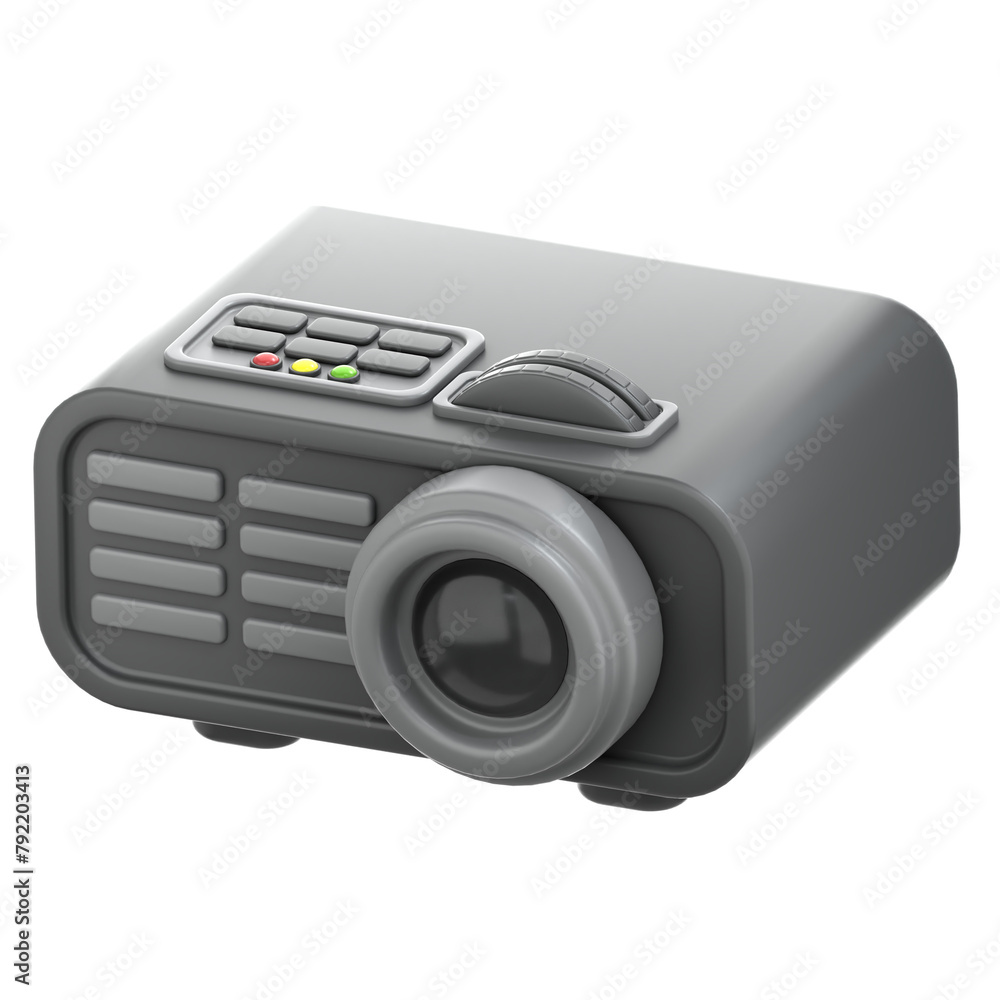 3d icon Projector, 3d illustration, 3d element, 3d rendering. 3d icon Projector, 3d illustration, 3d element, 3d rendering.