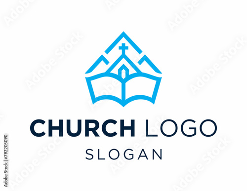 Logo about Church created using the CorelDraw application. on a white background. photo