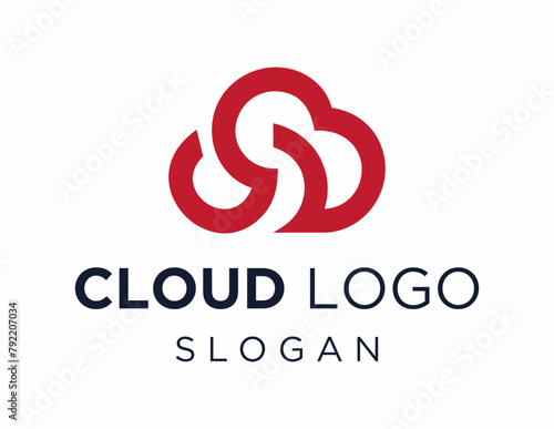 Logo about Cloud created using the CorelDraw application. on a white background.