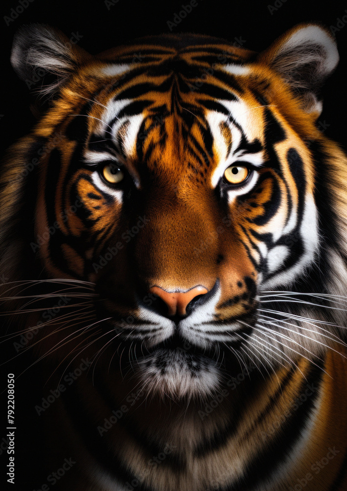 Majestic feline tiger created by AI