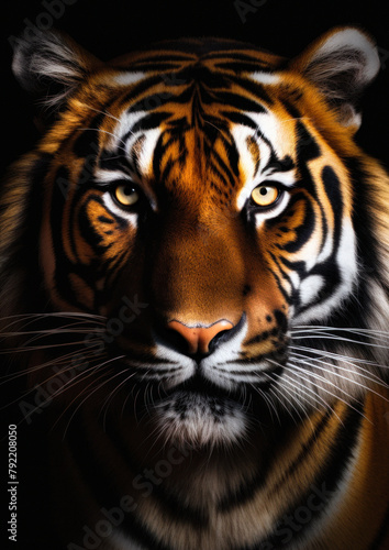 Majestic feline tiger created by AI