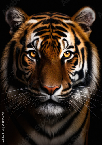 Majestic feline tiger created by AI