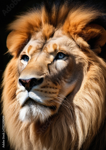 Majestic feline lion created by AI