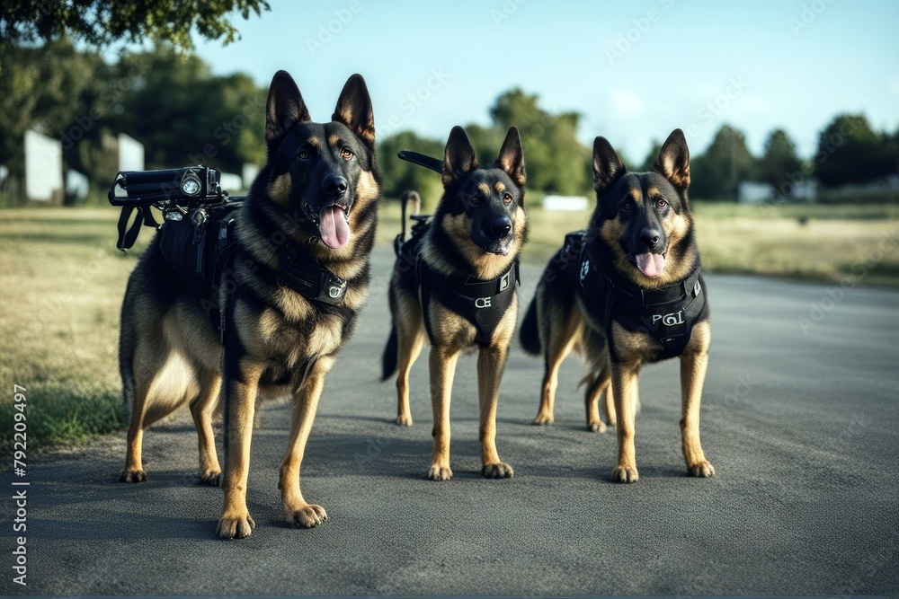 'team k9 police bomb sniff sniffing ordinance detection military dog canino belgian malinois german shepherd dutch service guard bite biting attack attacking teeth snarl snarling growl growling train'