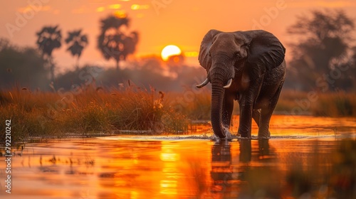 Epic capture of elephants roaming freely in Moremi National Park, Botswana, a haven for diverse wildlife and breathtaking landscapes.