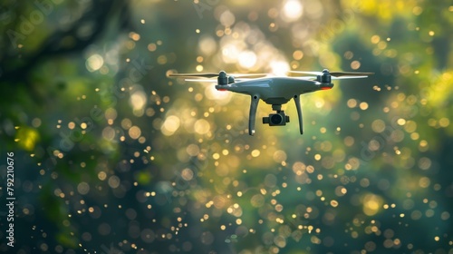 A network of drones equipped with thermal imaging and geolocation capabilities used to survey the affected area and identify potential hazards. .