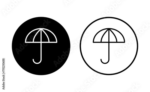 Umbrella icon set. umbrella sign icon