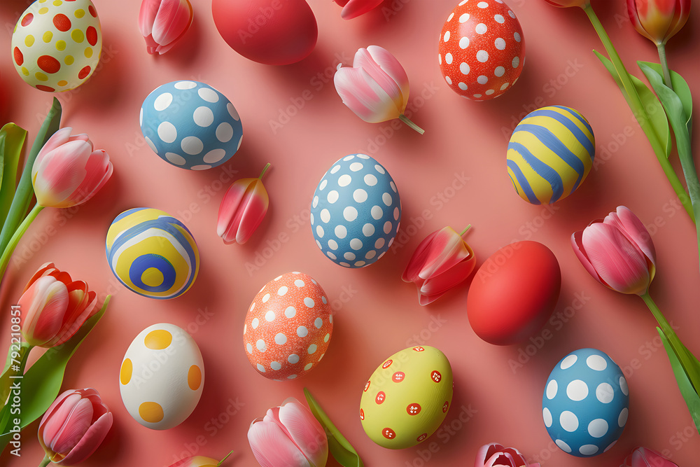 beautifully decorated eggs, each adorned with intricate patterns and vibrant colors.