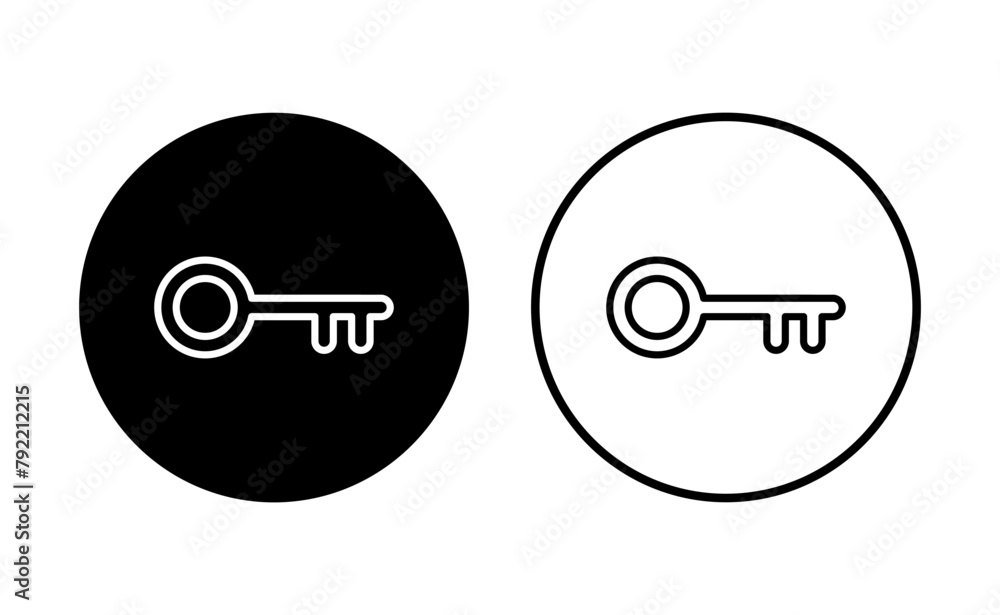Key icon set. Key vector icon. Key symbol Key icon set. Key vector icon. Key symbol
