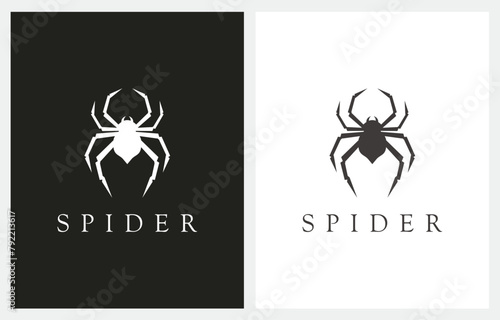 Spider Insect Arthropod symbol logo design silhouette photo