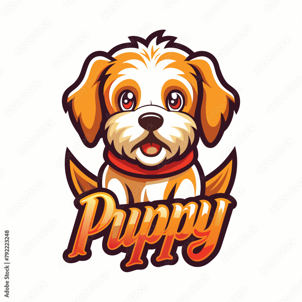 Fototapeta premium Dog Logo vector art illustration (29)