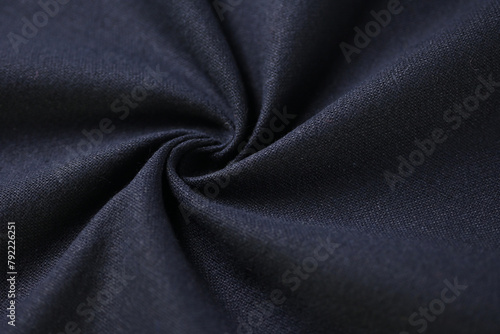 black cotton texture of fabric textile industry, abstract dark image for fashion cloth design background © sutichak