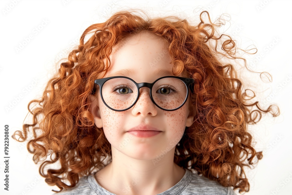 Obraz premium girl with glasses portrait photo