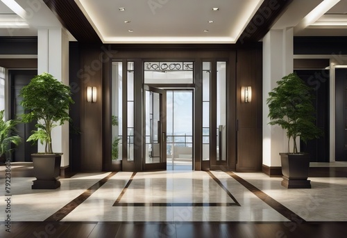rendering entryway 3d Modern