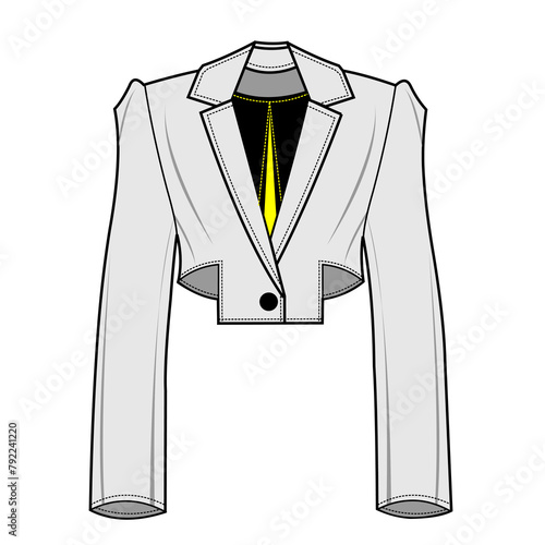 fashion illustration design for jackets, trousers, coats etc.