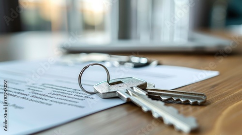 A stack of keys are on top of a piece of paper.