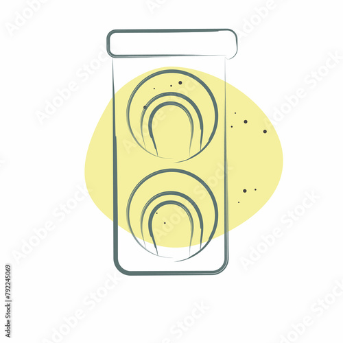 Icon Tennis Balls. related to Tennis Sports symbol. Color Spot Style. simple design illustration