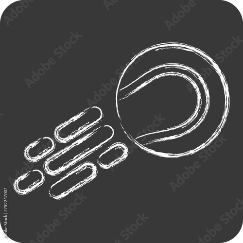 Icon Tennis 2. related to Tennis Sports symbol. chalk Style. simple design illustration