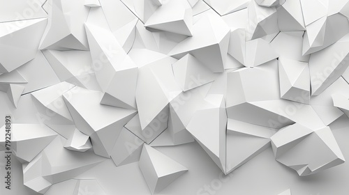 White Geometryc Triangle Abstract Shape