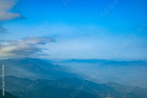 Zhufengding, Ganzhou City, Jiangxi Province - wind turbines on high mountains photo