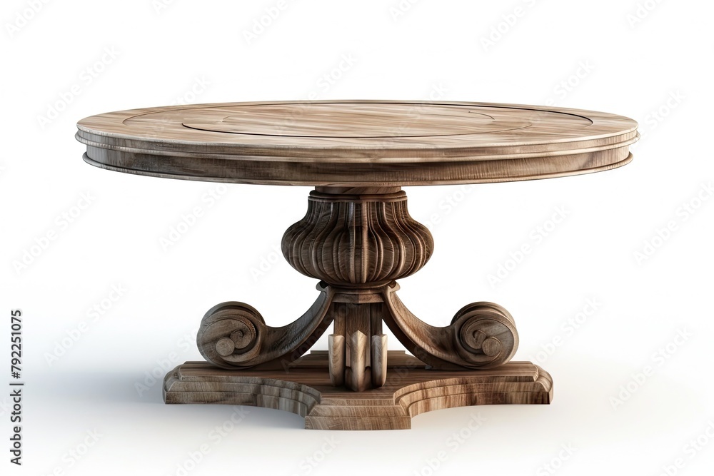 Classic Table Isolated on white Classic Table Isolated on white