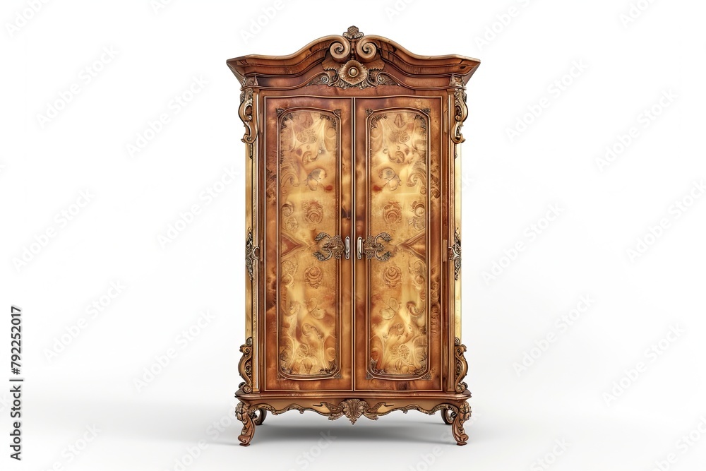 Elegant Armoire Isolated on white Elegant Armoire Isolated on white