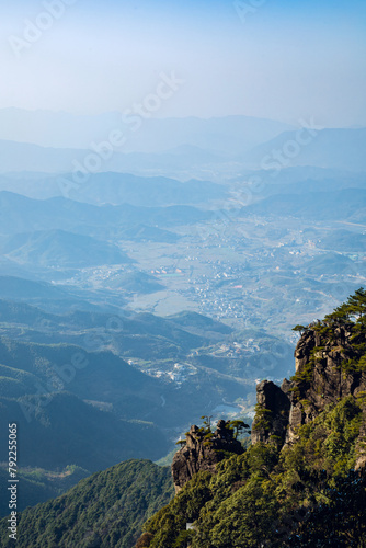 Wugong Mountain, Pingxiang City, Jiangxi Province - sea of clouds and mountain scenery at sunset