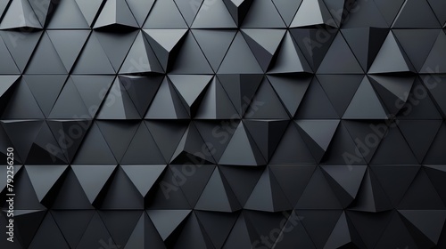 Black Geometryc Triangle Abstract Shape
