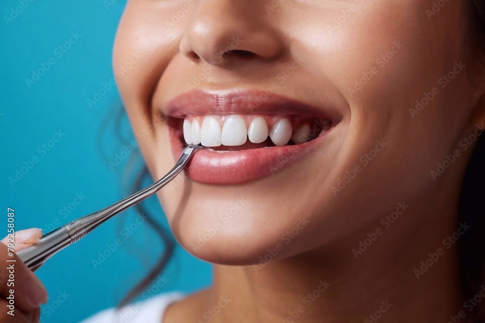 Obraz premium person with braces