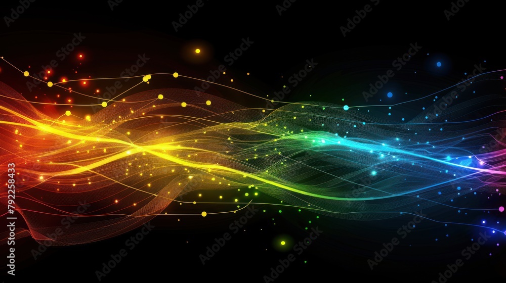Abstract digital technology background, Abstract yellow waves - data flow concept.Digital technology background,. digital futuristic. Abstract digital technology background, Abstract yellow waves - data flow concept.Digital technology background,. digital futuristic.