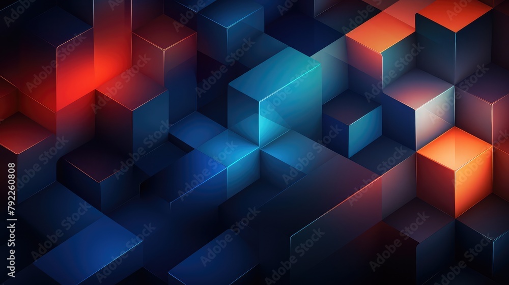 Gradient geometric shapes on dark background Gradient geometric shapes on dark background