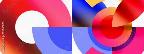 A vibrant display of colorful circles on a white background, creating a dynamic and artful pattern reminiscent of an automotive wheel system. Electric blue accents enhance the visual arts aspect