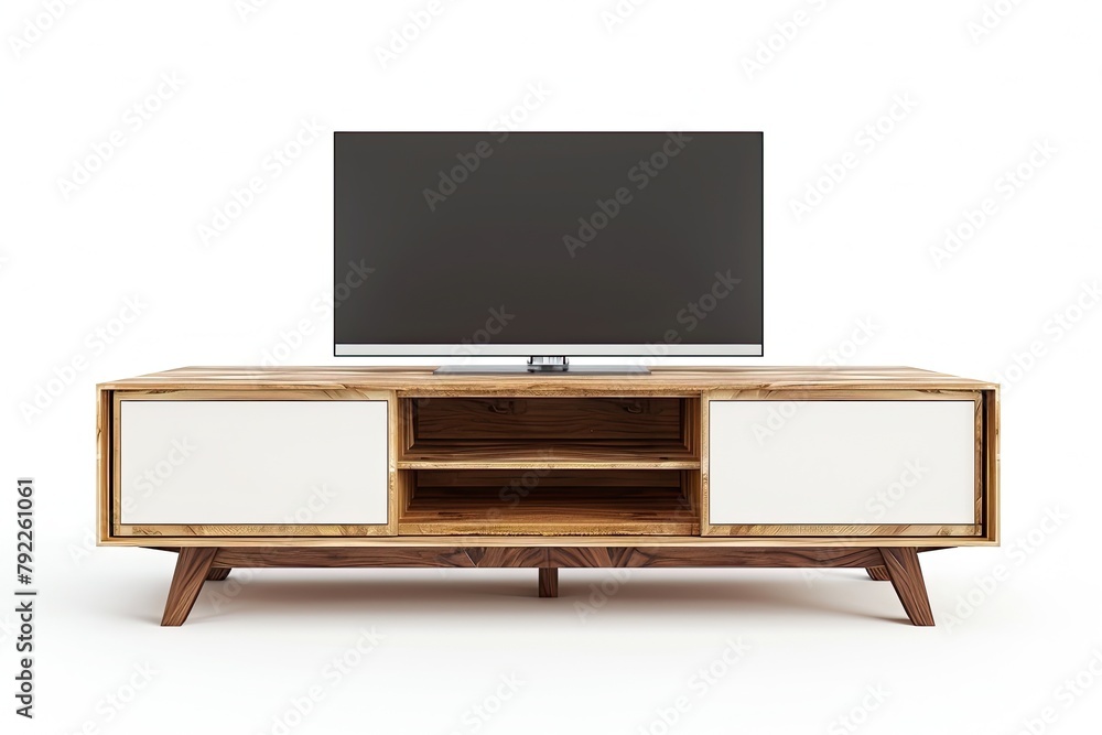 Modern Entertainment center Isolated on white Modern Entertainment center Isolated on white