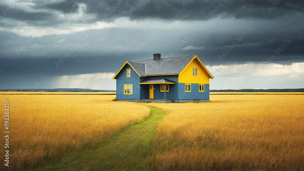 house in the field house in the field