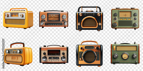 Elegant radio png collection