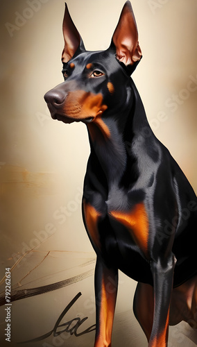 Doberman Pinscher dog,4K,HD
