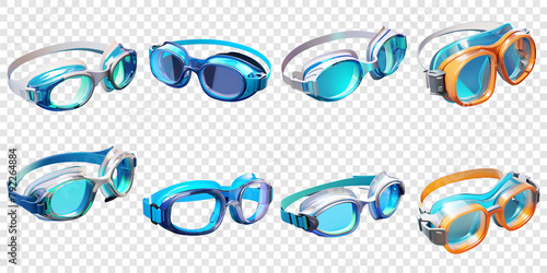 Elegant swimming goggles png collection photo