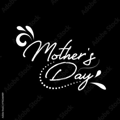 Happy Mother's Day wishes with heart. Mother day calligraphy, 
