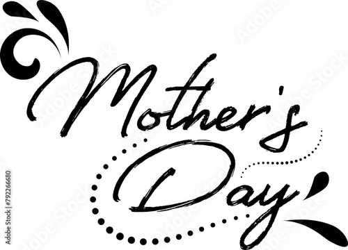 Happy Mother's Day wishes with heart. Mother day calligraphy, 
