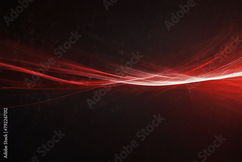 Abstract red waves dark background