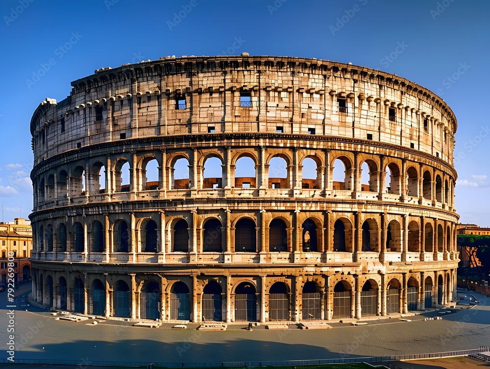 Magnificent Ancient Roman Colosseum in the Heart of Rome Italy Showcasing Its Grandeur and Historical Significance