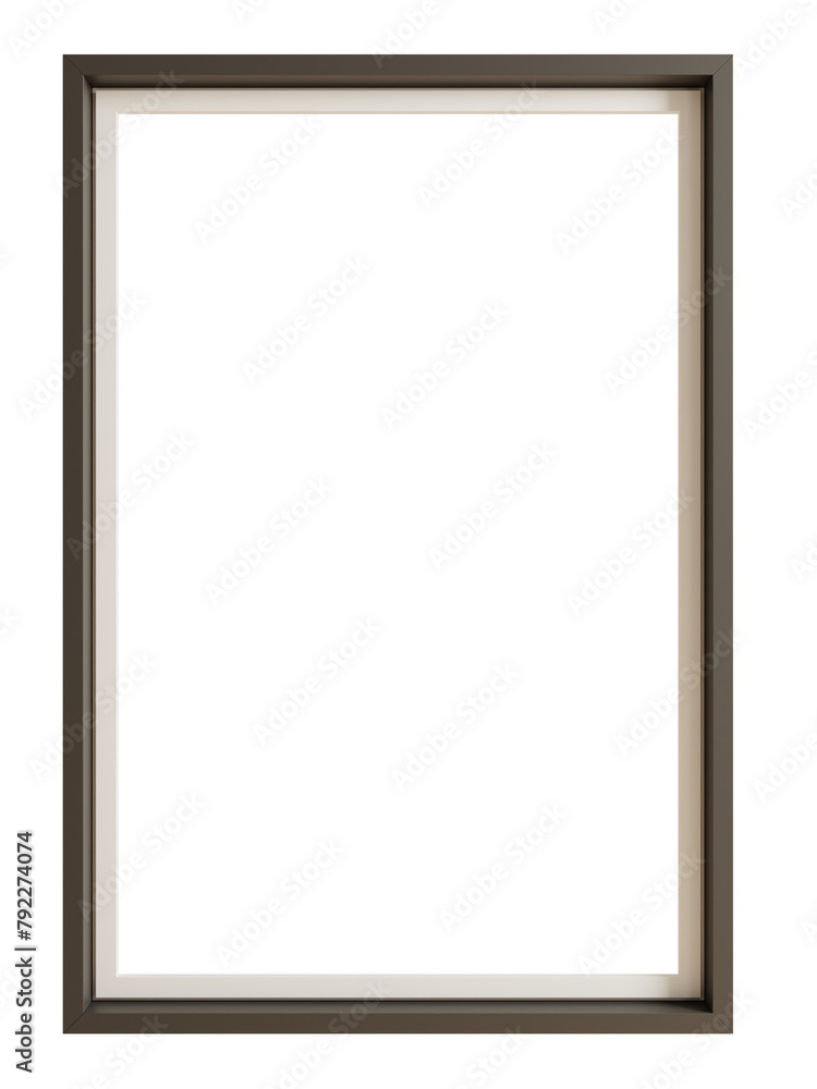 Black frames mockup template isolated on transparent background 3d PNG Black frames mockup template isolated on transparent background 3d PNG