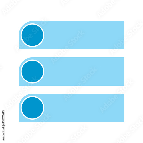 Modern Infgraphic List Vector Icon photo