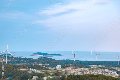 Pingtan Island, Fuzhou City, Fujian Province-fishing port and fishing village scenery